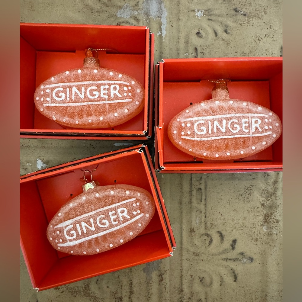 John Derain Set of 3 Ginger Ornaments
